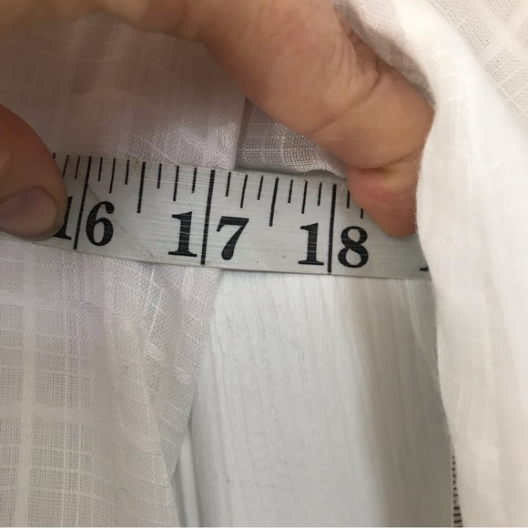 Vintage Dress Womens Embroidered Long Sleeve Puff Cottage Core Prairie 70s sheer - Picture 7 of 10